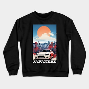 Serenity in Simplicity: Japanese Design Inspiration Crewneck Sweatshirt